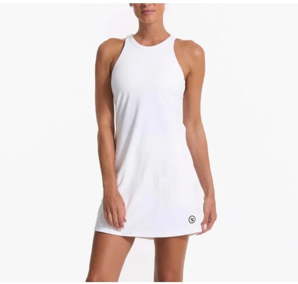 Vuori Volley Dress - Women's White Performance - Size Medium